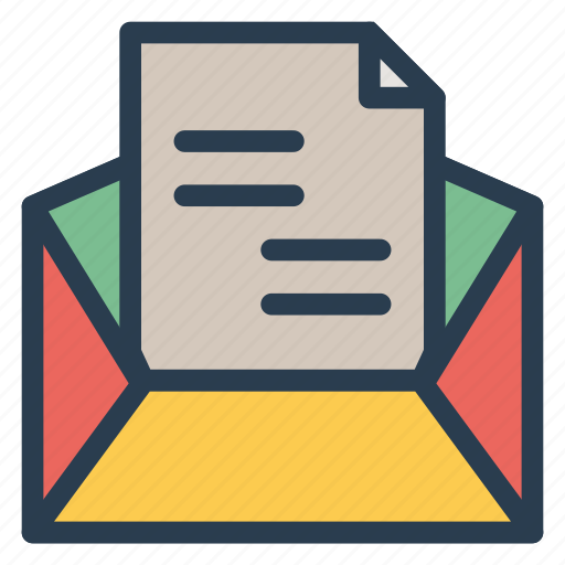 Document, email, envelope, letter, mail, open, post icon - Download on Iconfinder