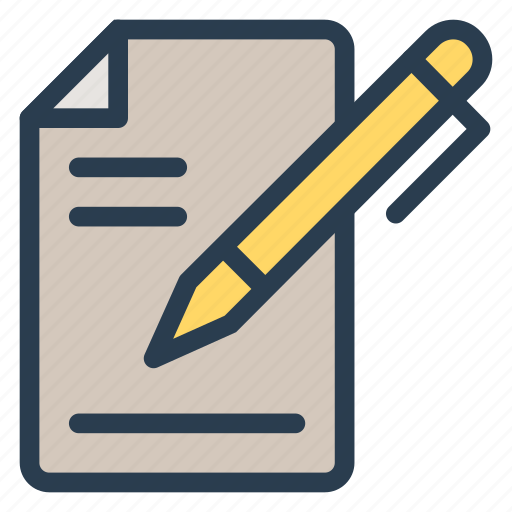 Content, edit, editing, paper, pen, pencil, writing icon - Download on Iconfinder