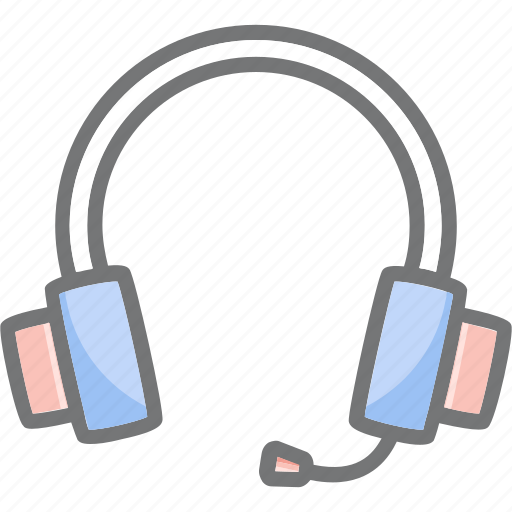 Headset, microphone, music, support icon - Download on Iconfinder