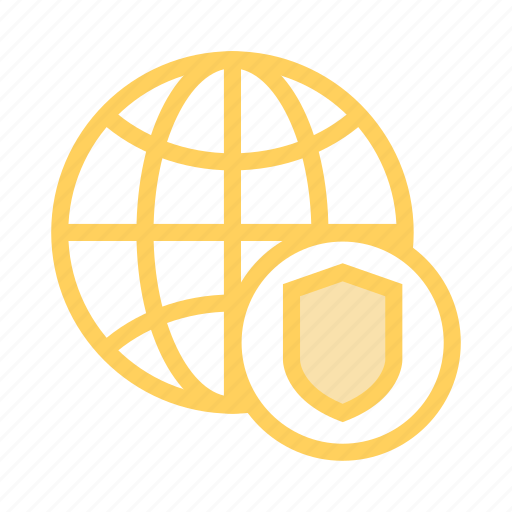 Global, protection, security, shield, world icon - Download on Iconfinder