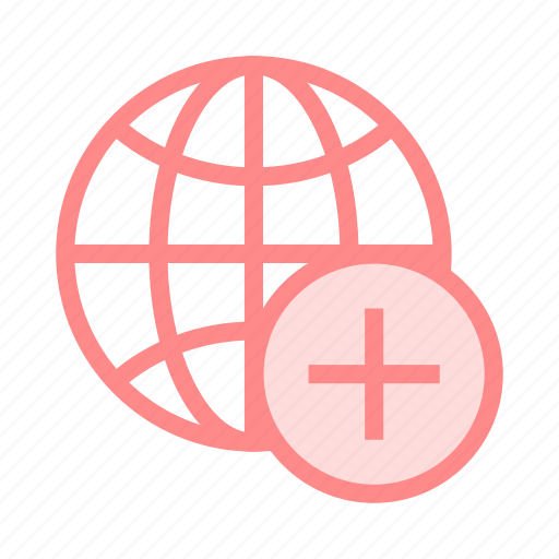 Add, earth, global, plus, world icon - Download on Iconfinder