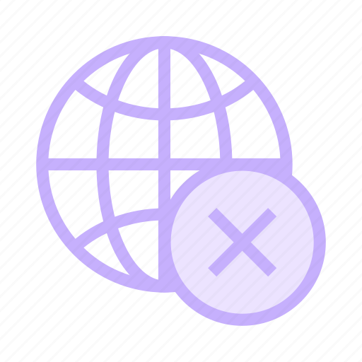 Cross, delete, earth, global, world icon - Download on Iconfinder