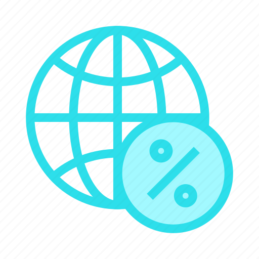 Browser, earth, global, percentage, world icon - Download on Iconfinder