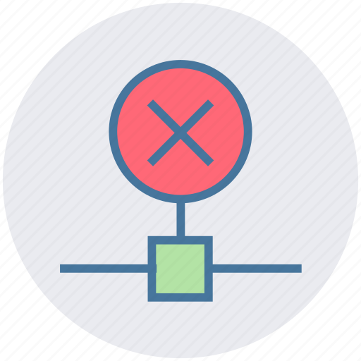 Connection fail, cross, network, reject, remove, technology icon - Download on Iconfinder