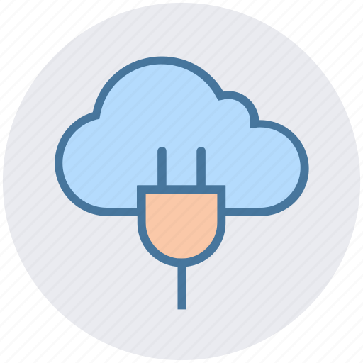 Cable, cloud, cloud plug, network, plug, power cord, server icon - Download on Iconfinder