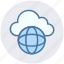 cloud, cloud globe, global, planet, server, storage, world 
