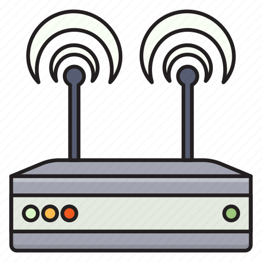 Router, broadband, modem, antenna, signal icon - Download on Iconfinder
