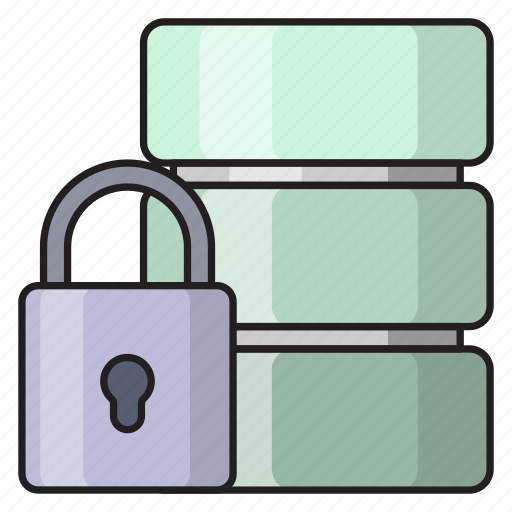 Database, security, server, protection, lock icon - Download on Iconfinder