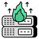 server burning, dataserver, database, db