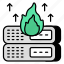 server burning, dataserver, database, db 