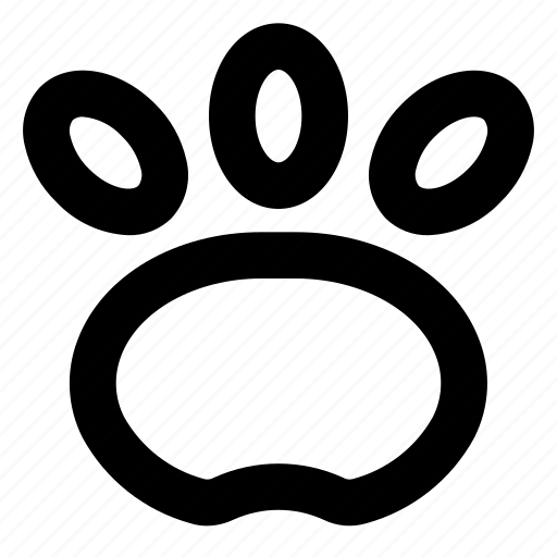 Animal, cat, dog, foot, footprint, paw, puff icon - Download on Iconfinder