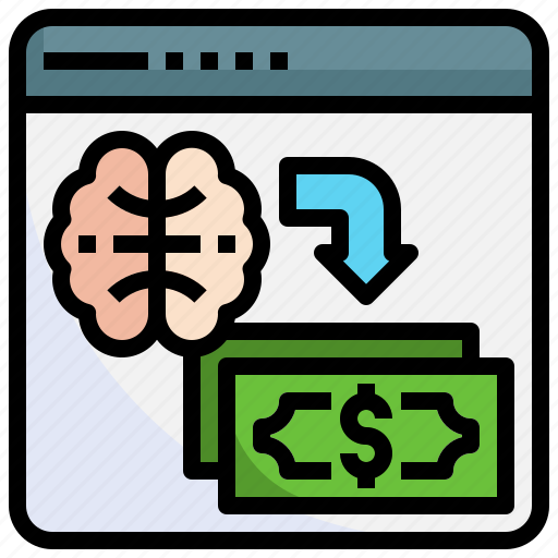 Sale, marketing, neuromarketing, brain, percentage icon - Download on Iconfinder