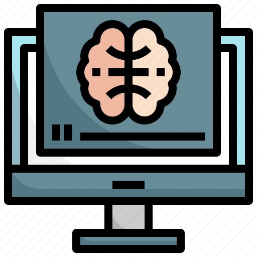 Video, advertising, neuromarketing, online, marketing, brain icon - Download on Iconfinder