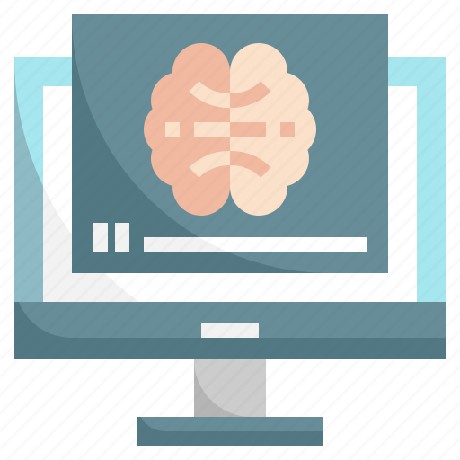 Video, advertising, neuromarketing, online, marketing, brain icon - Download on Iconfinder