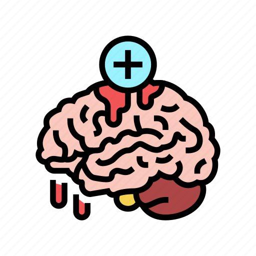 Brain, bleed, stoppage, neurosurgery, medical, treatment icon - Download on Iconfinder