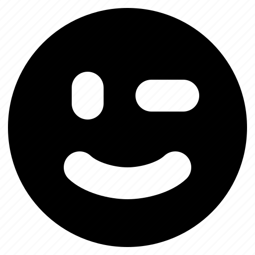 Emoji, emoticon, face, smile, wink, emotion, happy icon - Download on Iconfinder