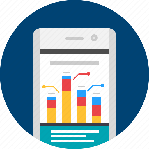 Analytics, analytics app, app, mobile, report icon - Download on Iconfinder