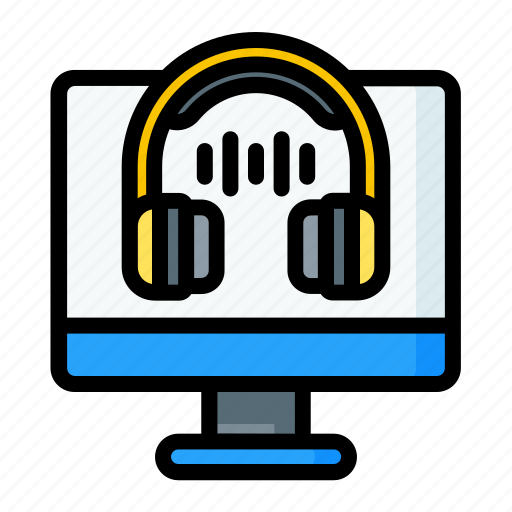 Audio, device, headphones, headset, outlined icon - Download on Iconfinder