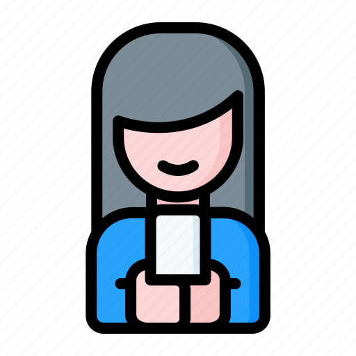 Female, phone, smart, user, users icon - Download on Iconfinder