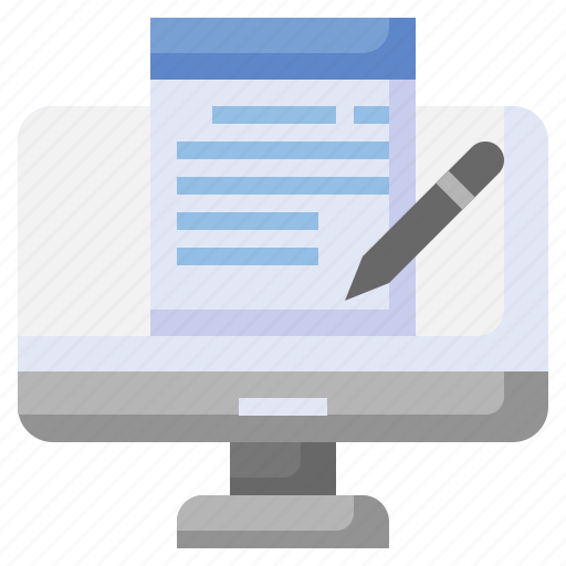 Blog, writer, communications, electronics, pencil icon - Download on Iconfinder