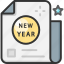 card, new year, new year card, news paper, newspaper 