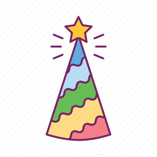 Birthday, celebration, festival, gift, party hat icon - Download on Iconfinder