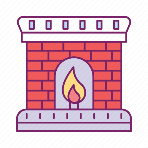 Chimney, fire, fire house, firehouse, flame, hot, winter icon - Download on Iconfinder