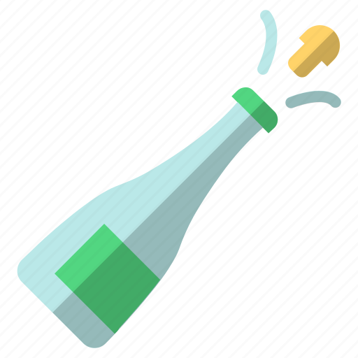 Celebration, champagne, new, pop, year icon - Download on Iconfinder