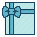gift, birthday, box, christmas, ribbon