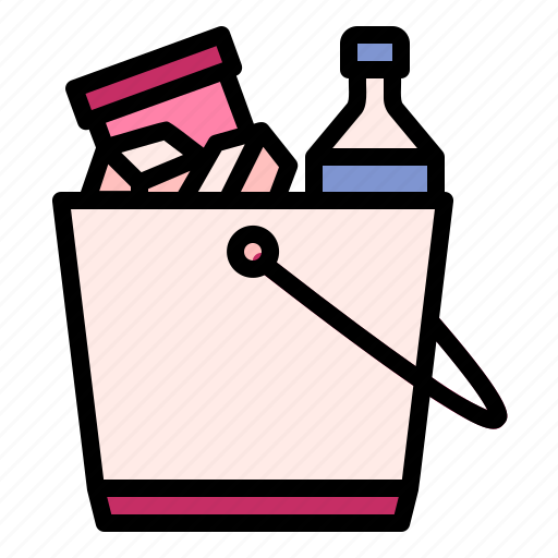 Alcohol, basket, drink, bottle, party icon - Download on Iconfinder
