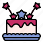 cake, birthday, dessert, bakery, food 