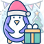 penguin, holiday, bird, gift 