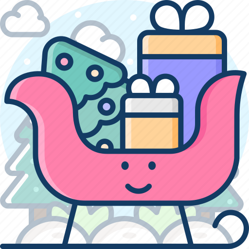 Sleigh, sled, transportation, winter icon - Download on Iconfinder