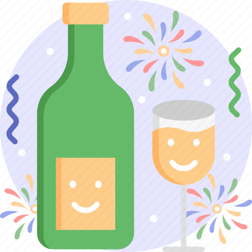 Champagne, alcohol, beverage, celebration, drink icon - Download on Iconfinder