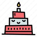 birthday, cake, candle, celebrate, celebration, christmas, new year