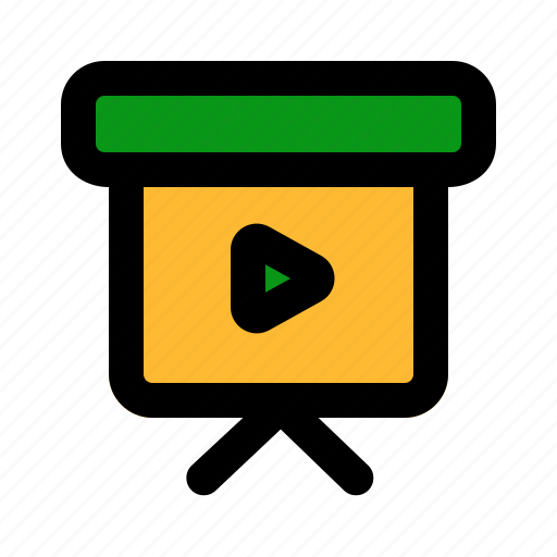Movie, celebration, party, play, button icon - Download on Iconfinder