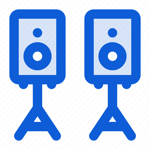 Speakers, audio, sound, system, music, loud, multimedia icon - Download on Iconfinder