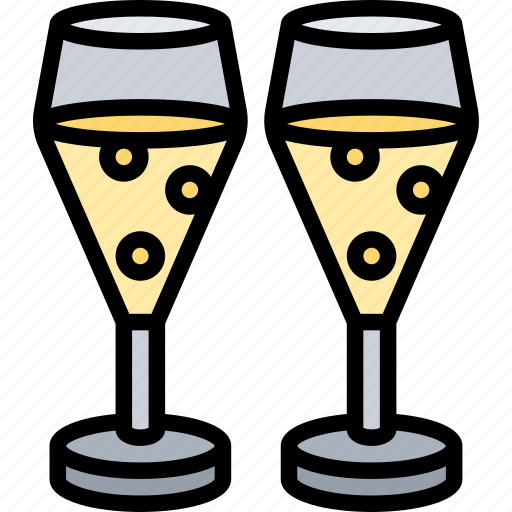 Glass, flutes, plastic, champagne, wine icon - Download on Iconfinder