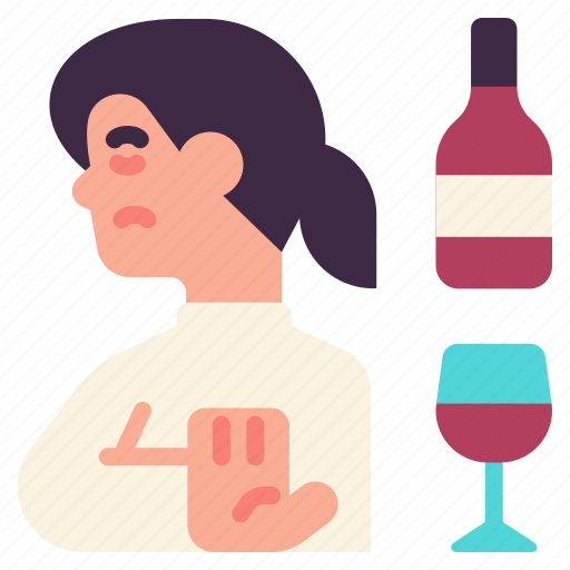 Alcohol, wine, alcoholic, quit, addiction icon - Download on Iconfinder