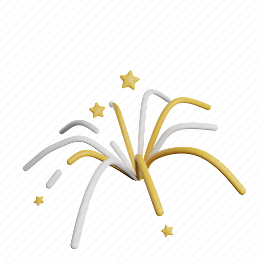 Fireworks, front, rocket, celebrate, party 3D illustration - Download on Iconfinder
