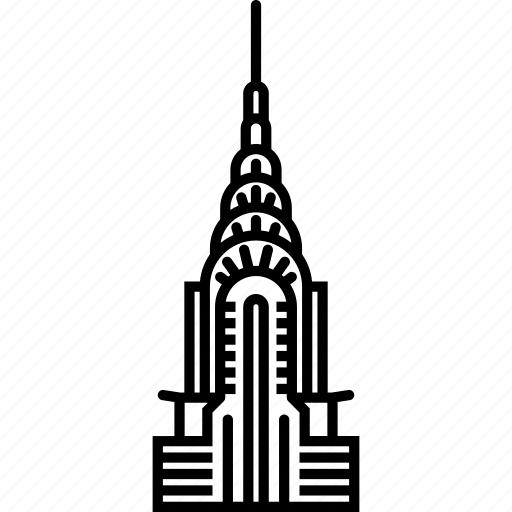 Architecture, building, chrystler, manhattan, monument, nyc, skyscraper icon - Download on Iconfinder
