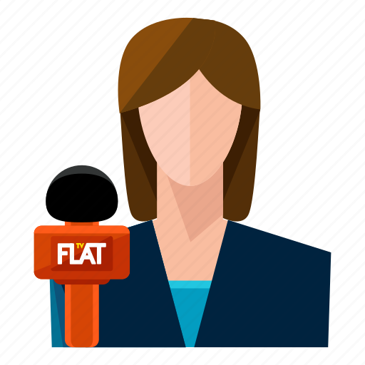 Female, interviewer, news, reporter, woman icon - Download on Iconfinder