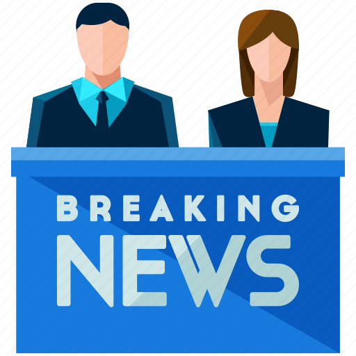 Breaking, female, male, man, news, newsanchor, woman icon - Download on Iconfinder