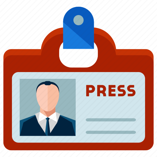 Identification, male, man, news, reporter icon - Download on Iconfinder