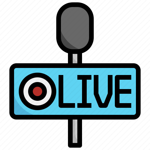 Live, interview, recording, electronics, news, communications icon - Download on Iconfinder