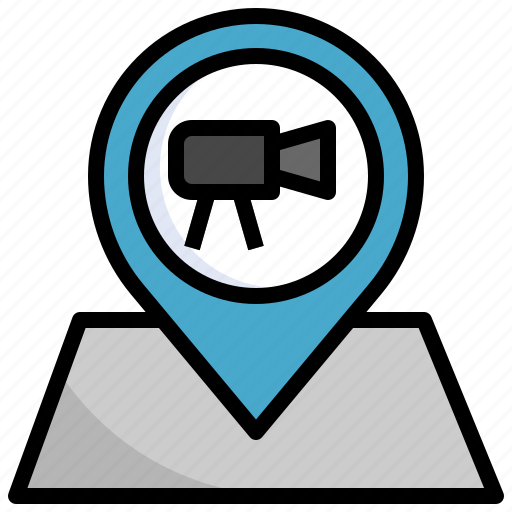 Location, pin, lens, maps, camera, entertainment icon - Download on Iconfinder