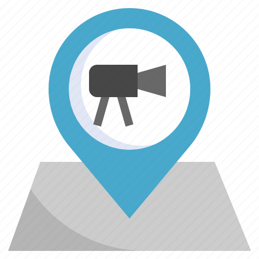 Location, pin, lens, maps, camera, entertainment icon - Download on Iconfinder