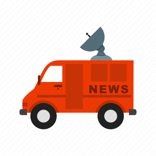 Channel, news, satellite, television, van, vehicle, view icon - Download on Iconfinder