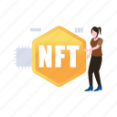 nft, products, currency, chip, technology