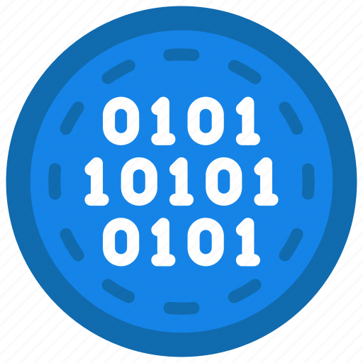 Binary, coin, token, code, coding icon - Download on Iconfinder
